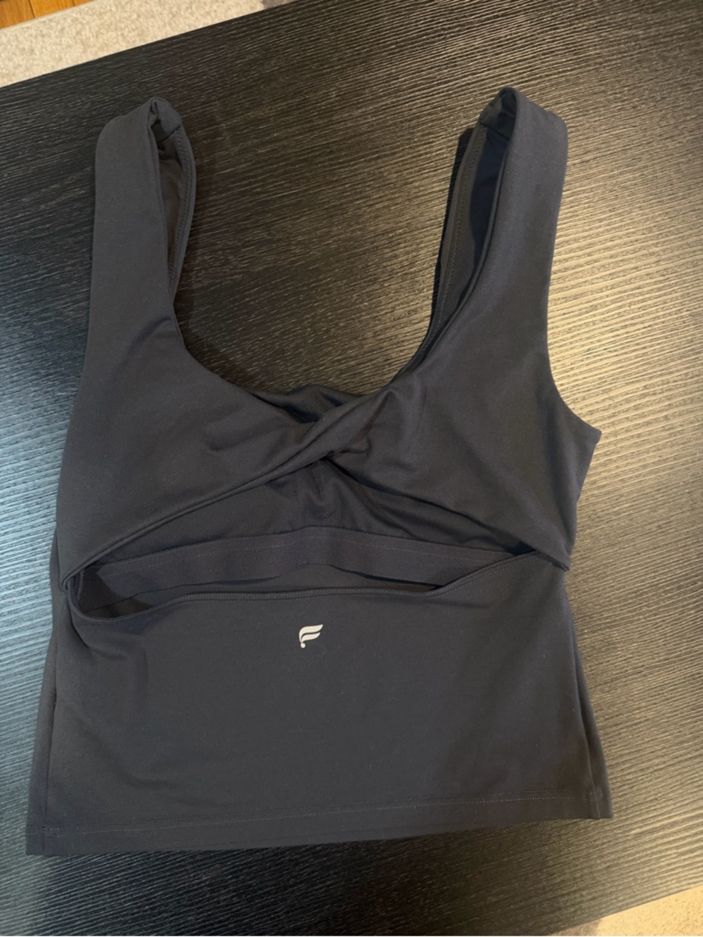 Fabletics Grey Cross-Back Sports Bralette Tank